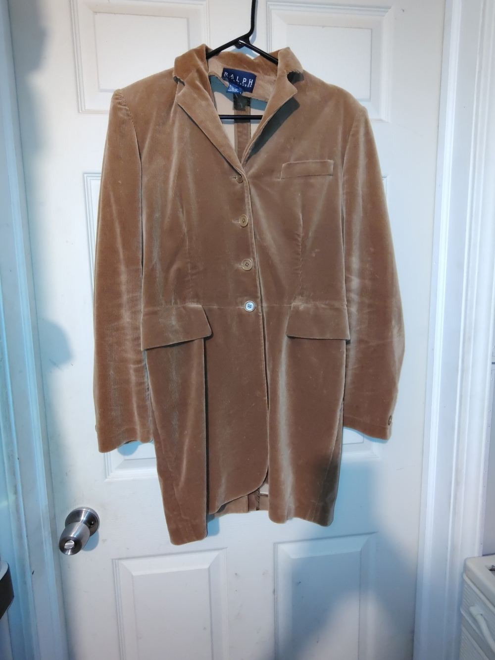 Ralph Lauren Camel Velvet Blazer Jacket